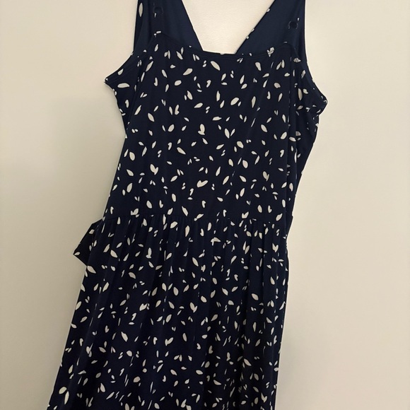 Kalieigh Rochelle Women’s Medium Navy Sleeveless Jumpsuit with White Polka Dot - Picture 7 of 9